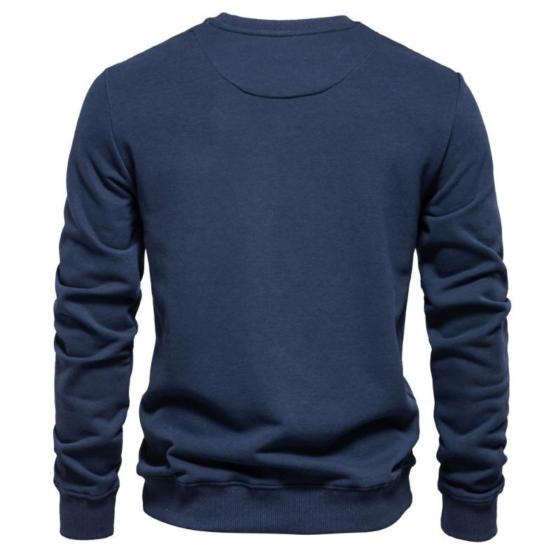 Men’s Euro Fit Loose Fit Solid Crew Neck Sweatshirt