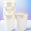 Одноразовые белые бумажные стаканчики