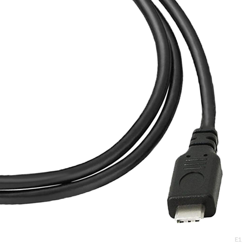 USB 2.0 Type C Data Cable Extension 1 Meter Long with Small Round Head Panel