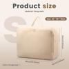Compression Storage Bag with Zipper Quilt Clothes Closet Cabinet Organizer Space Saving Self Compression Clothes Bedding Storage