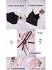 "Korean Striped Women's Seven-Piece Pajama Set for All Seasons"