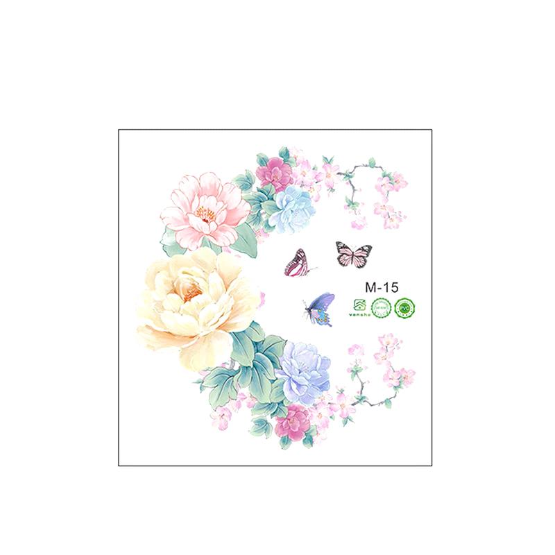 Водонепроницаемая наклейка с цветочным рисунком бабочки для стены, крышка для унитаза, ванная комната, декоративная наклейка, декор для гостиной, спальни