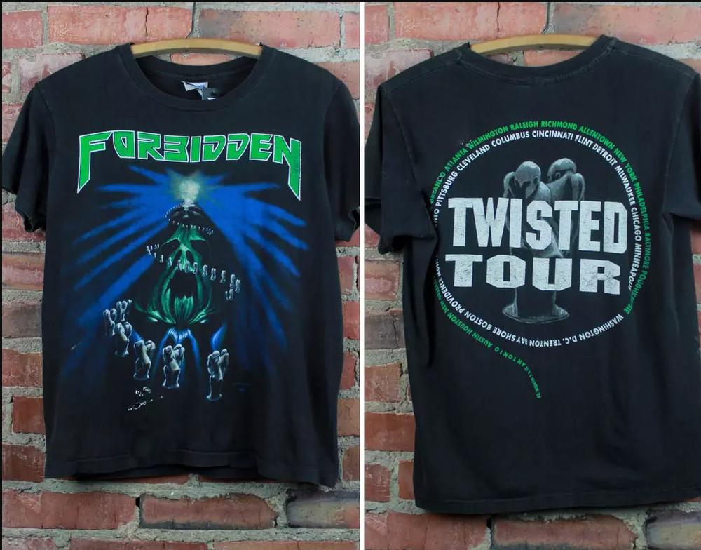 Vintage 1990 Forbidden Concert Tshirt size S5XL Unisex T-Shirt