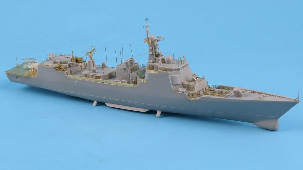 Пластиковые детали для модели эсминца ВМС Китая типа 052C от Tetra Model Works SE Series SE7034 1/700 (для ТР)
