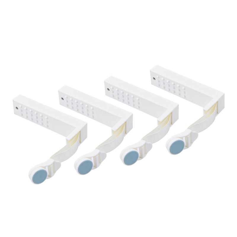 652F 4 шт. Ремень для крепления простыни Противоскользящие зажимы-держатели для простыней Прочные пластиковые зажимы для фиксации пододеяльника Невидимая пряжка