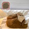 Женские woolen туфли Baotou Dabiao Plus - Новая модель с широким носком на толстой подошве, шлепанцы