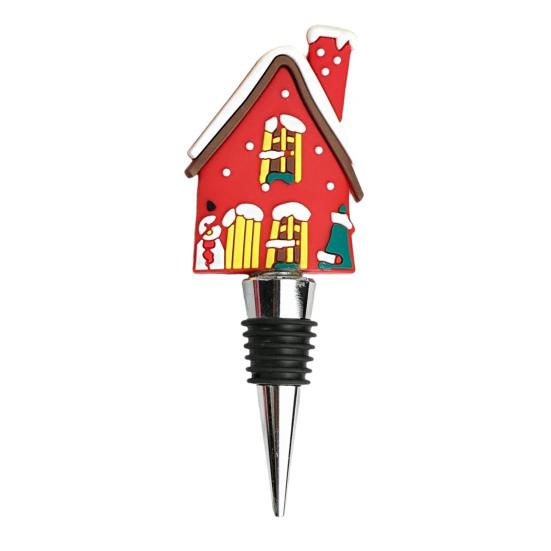 Yousheng Рождественская винная пробка для бутылок Санта-Клауса, снеговика, рождественской елки, винная пробка, укупорщик для пивных бутылок для праздничного домашнего декора