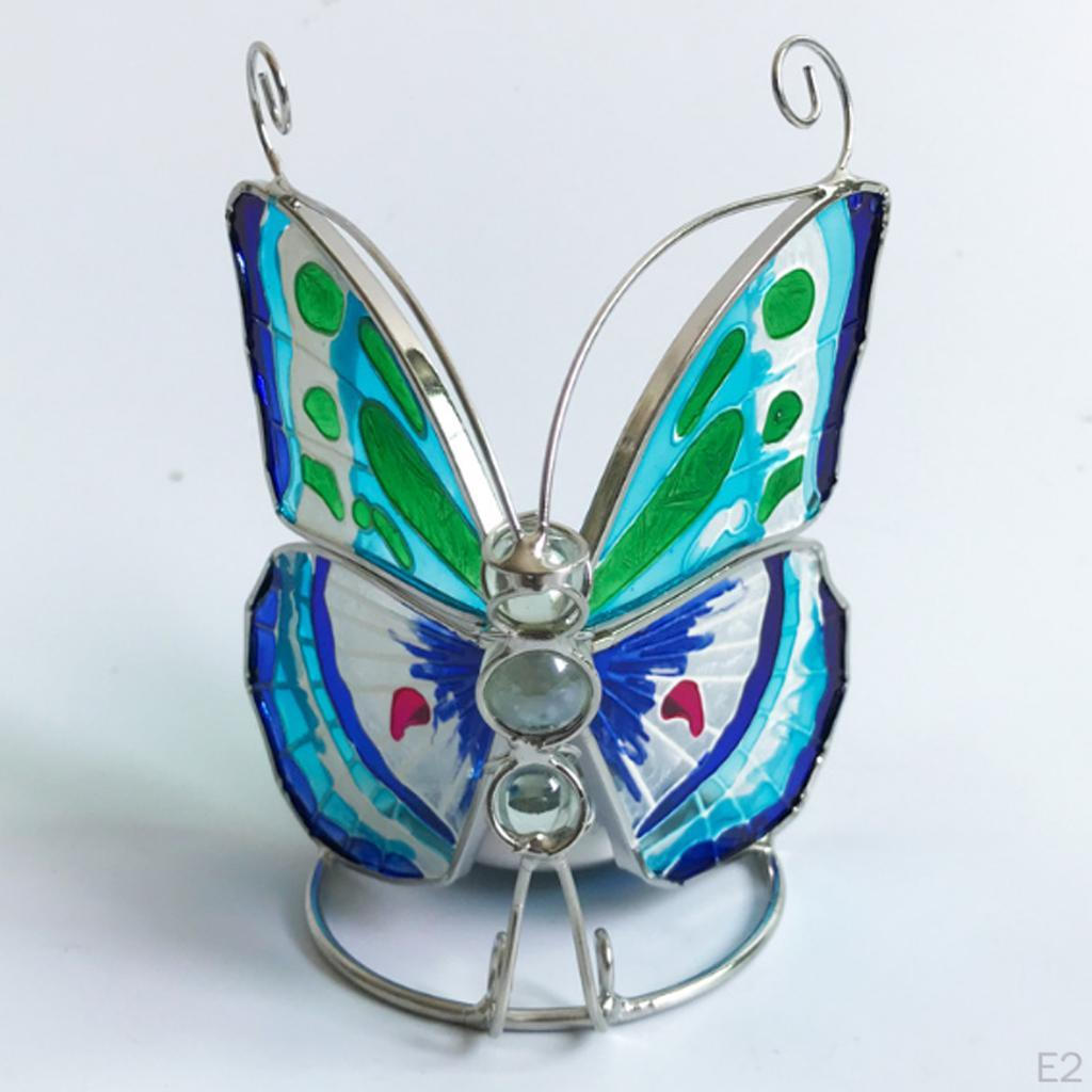 Красивый фонарь-бабочка со подсвечником для террасы