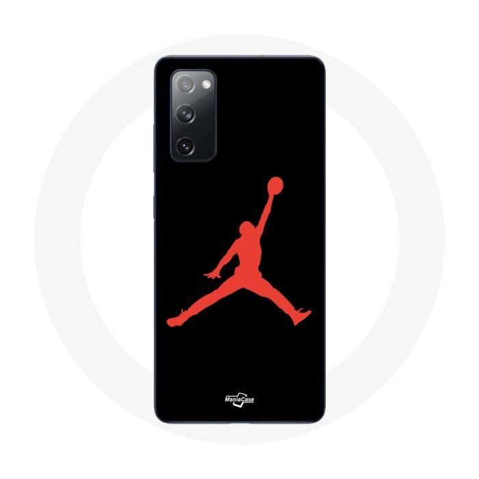 Coque pour Samsung Galaxy S20 FE Michael Jordan Logo Rouge