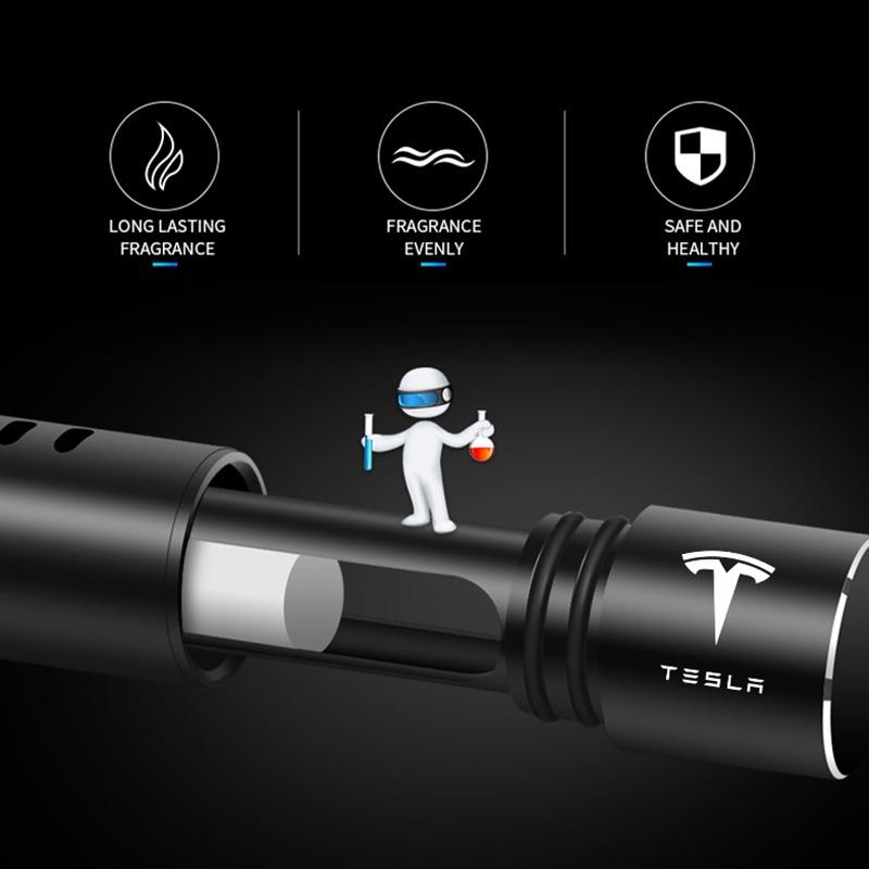 Автомобильный интерьер Автомобильный освежитель воздуха Выход воздуховода Ароматический диффузор для Tesla Model 3 Model S Model X Y Roadster Performance
