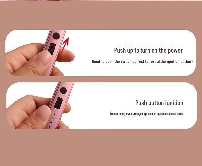 Перезаряжаемая зажигалка для ароматических свечей с длинной ручкой – Электронная импульсная удлиненная зажигалка для газовых плит