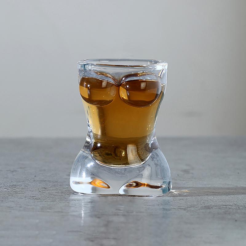 1Pc New Unique Beer Cup Funny Men Women Body Shaped Transparent Wine Glass Bar Drinkware Cocktail Mug Coffee Juice Teacup