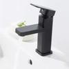 Kitchen Sink Faucet Cold Hot Water Plastic Quadrate Black for Bathroom Kitchen Hotel