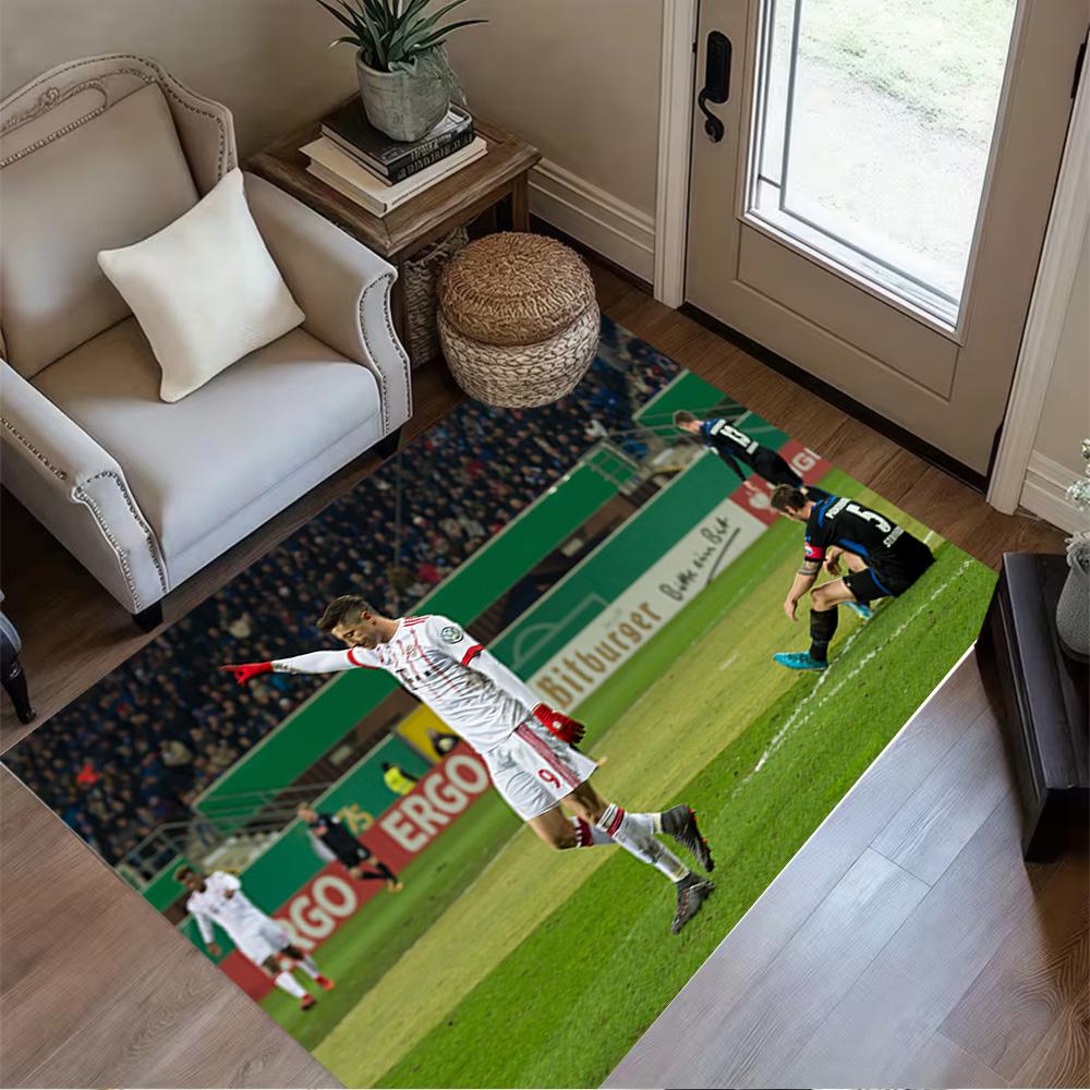 Goalkeeper Action Field. Carpet Design for Outdoor Dormitory Entryway Bedrooms Antislip Carpet Decorate Offices Best for Christmas