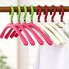 10Pcs Anti-Slip Clothes Drying Rack Rotatable Clothes Holders Folding Clothes Hangers Travel