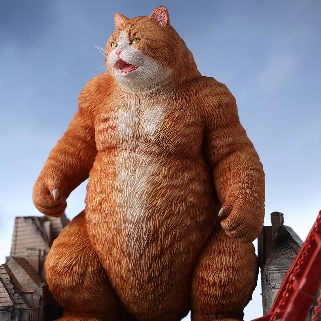 JXK Годзи Нян Прочный полирезин с замысловатыми деталями Забавный подарок кошке Домашний питомец