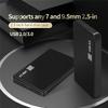 USB 3,0 до 2,5-дюймовый чехол для жесткого диска SATA HDD SSD корпус 5 Гбит/с внешний жесткий диск для ПК, ноутбука, смартфона, ПК, ноутбука