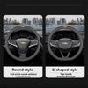 38 см Кожаная Накидка на Руль Автомобиля для Chevrolet Cruze Captiva Aveo Trax Silverado Sail Onix Equinox Groove 2025 Аксессуары