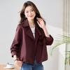 Short Trench Coat Women's Spring and Autumn New Fashion Small Casual Temperament Design Top