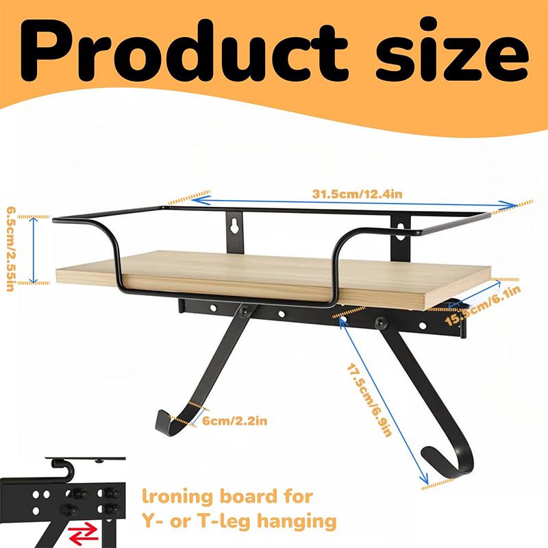 Ironing Board Holder Wall Mount - Laundry Room Iron And Ironing Board Hanger Laundry Room Decor Organization And Storage