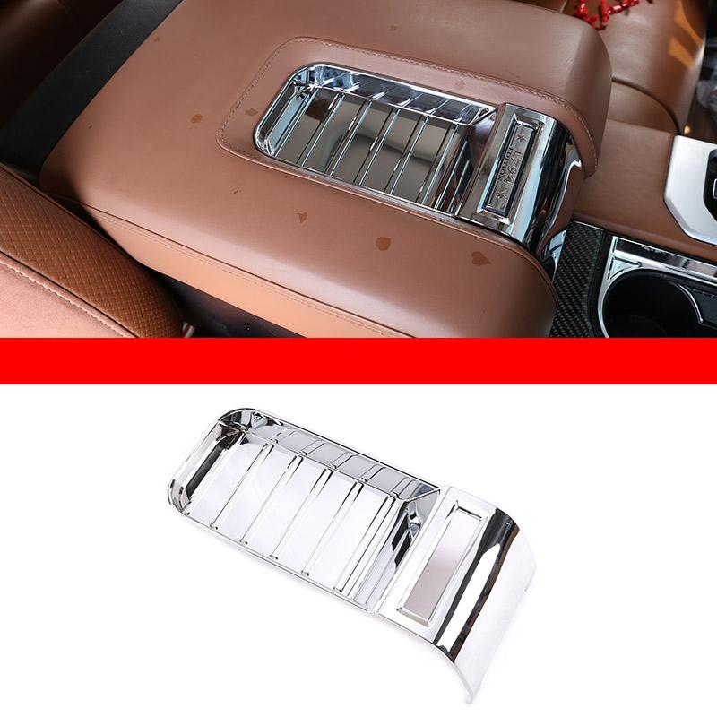 Серебристый ABS Для Toyota Tundra 2014- Модифицированная внутренняя отделка автомобиля Декоративная полоса центральной консоли Наклейка Автомобильные аксессуары