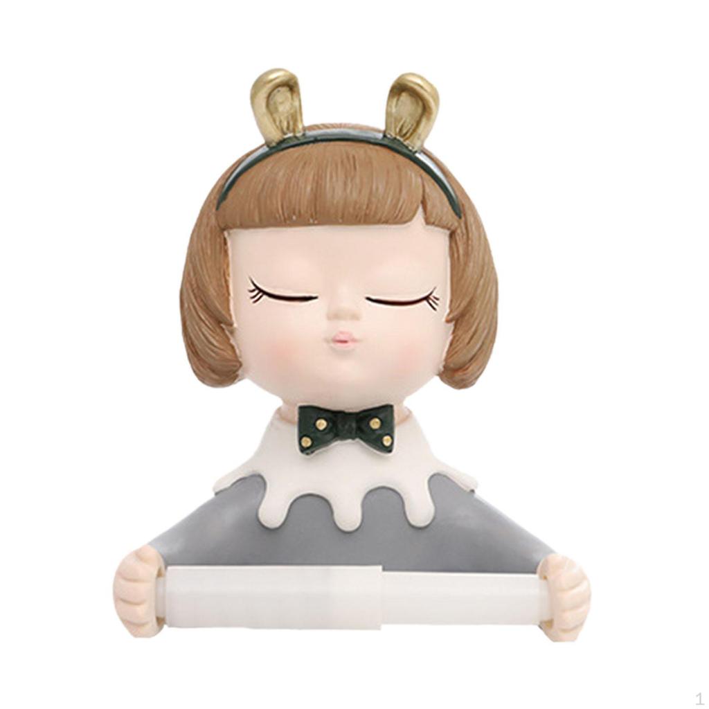 Органайзер для ванной комнаты, держатель рулона салфеток, скульптура из смолы, настенный диспенсер