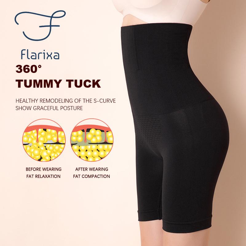 Flarixa Тренажер для талии с высокой талией и контролем живота, нижнее белье для похудения, бесшовное корректирующее белье, подтягивающее белье, формирователь ягодиц, трусики с плоским животом
