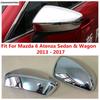 Декоративная накладка на корпус зеркала заднего вида Защитная крышка Отделка Для Mazda 6 Седан и Универсал 2013-2017 Хромированные Аксессуары Внешний Тюнинг