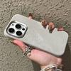 Фланелевый чехол для телефона Magsafe для iPhone 16 Pro Max 15 15Pro 17 Матовый Задняя крышка для беспроводной зарядки Микрофибра Защитный корпус