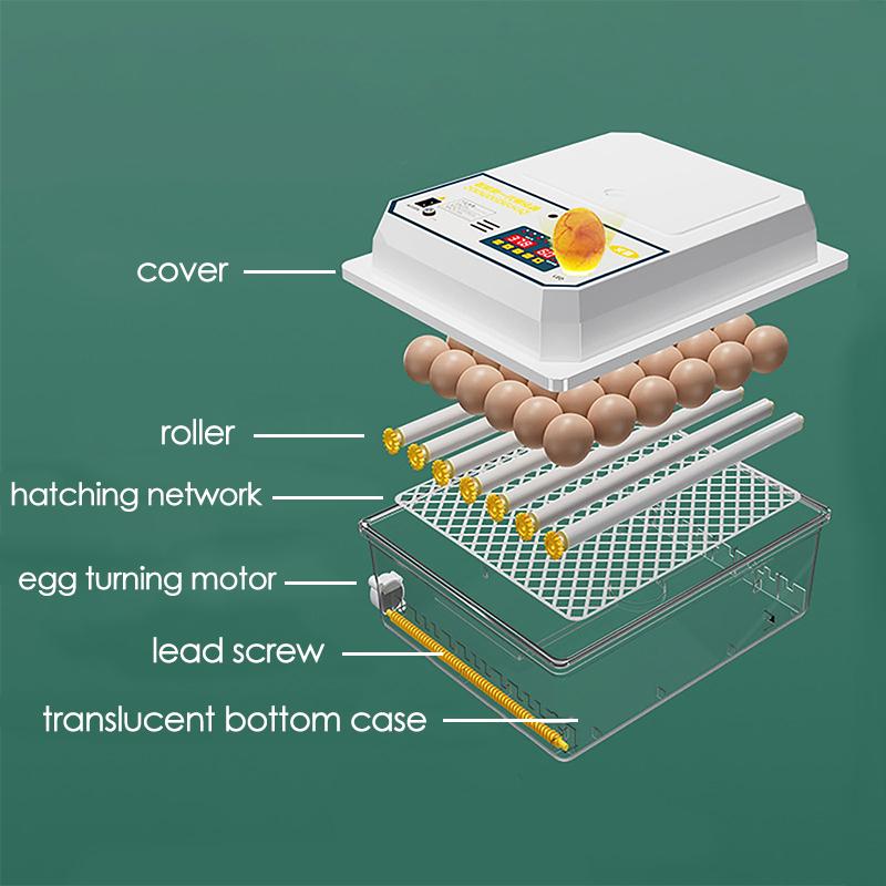 16 яиц ферма птица полностью автоматический поворотный инкубатор яйца двойной электрический мини бытовой брудер для кур гусей уток птиц