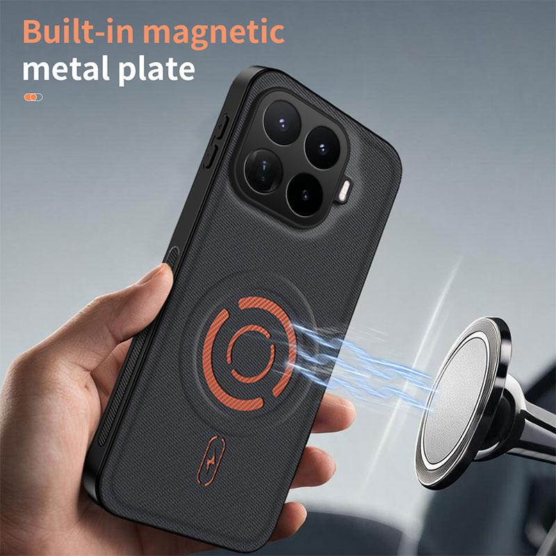 Чехол для Xiaomi 17T со встроенным магнитом, обложка из ПУ-кожи, противоударный, для Magsafe