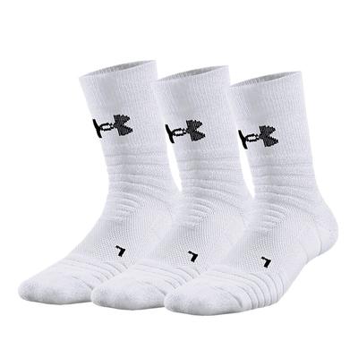 Under Armour Носки унисекс с манжетой, набор, белый, 22610208-100