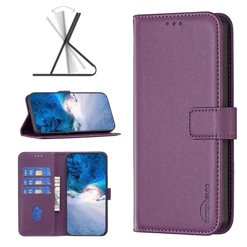 For Samsung Galaxy M16 Case M 16 SM-M166P Etui Solid Color Leather Wallet Phone Cover For Samsung M16 M06 Magnetic Case Fundas