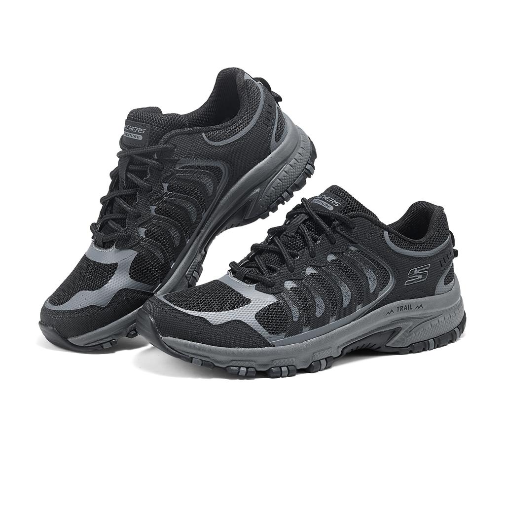 Skechers Кроссовки для бега модные удобные низкие женские кроссовки Черный Серый 180069-BKCC