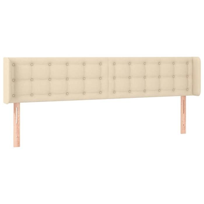VidaXL LED Headboard Bedroom Furniture Double Bed Accessory Head of Bed Frame Interior Cream 3123689