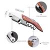Professional Corkscrew Wine Key with Ergonomic Wood Grip Beer Bottle Opener Multifunction Beer Cap Bottle Opener Kitchen Tool