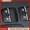 7Pcs/set ABS Chrome Car Window Lift Switch Button Sticker Sequin Trim for Hyundai Accent Solaris 2016 -