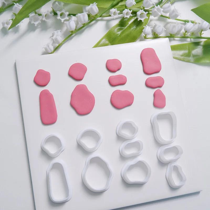 Мягкие керамические серьги, форма для резки, сердце Rainvow, неправильная геометрическая форма, форма для резки Caly, инструмент для самостоятельного изготовления ювелирных изделий, кулонов, гончарных изделий