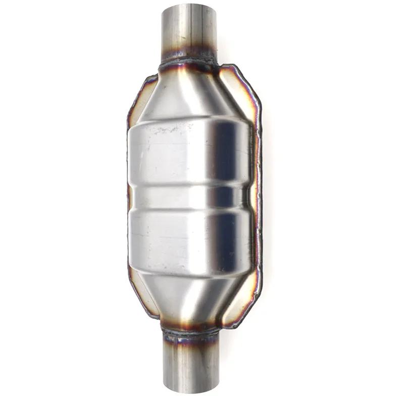 2.5" Universal Exhaust Catalytic Converters Catalytic Converter w/Guard Shield For Ford/Chevrolet Silverado Stainless Steel