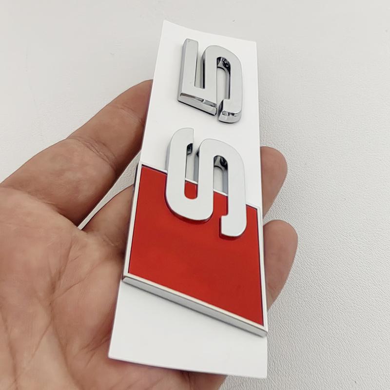 3D ABS Хромированный Черный Логотип S3 S4 S5 S6 S7 S8 Шильдик Наклейка Значок на Багажник Автомобиля Для Audi 8Y 8P 8V B6 B8 B9 8T C4 C6 C7 C8 Аксессуары
