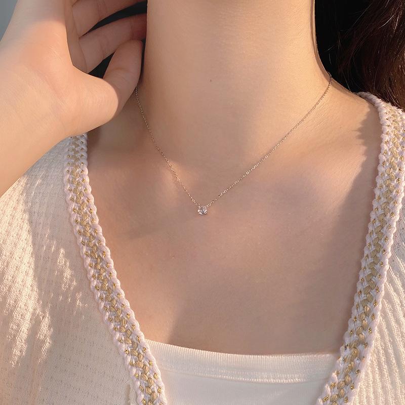 Ожерелье Простой Дизайн Ниша Темперамент Женский Модный Ключичная Цепочка Женский Легкий Роскошный