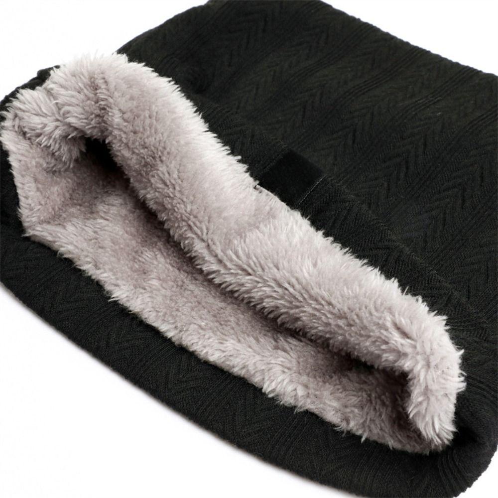 Knitted Full Face Mask Plush Warm Thick Muffler High Quality Winter Ring Scarf