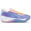 Puma All-Pro Nitro Unexpected Cushioning Slip-Resistant Durable Breathable Low-Top Basketball Shoes Unisex Sneaker Blue Pink 310492-01