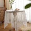 1PC Fashion White Tablecloth Retro Style Lace Embroidery Table Cloth Party Decor Picnic Cloth