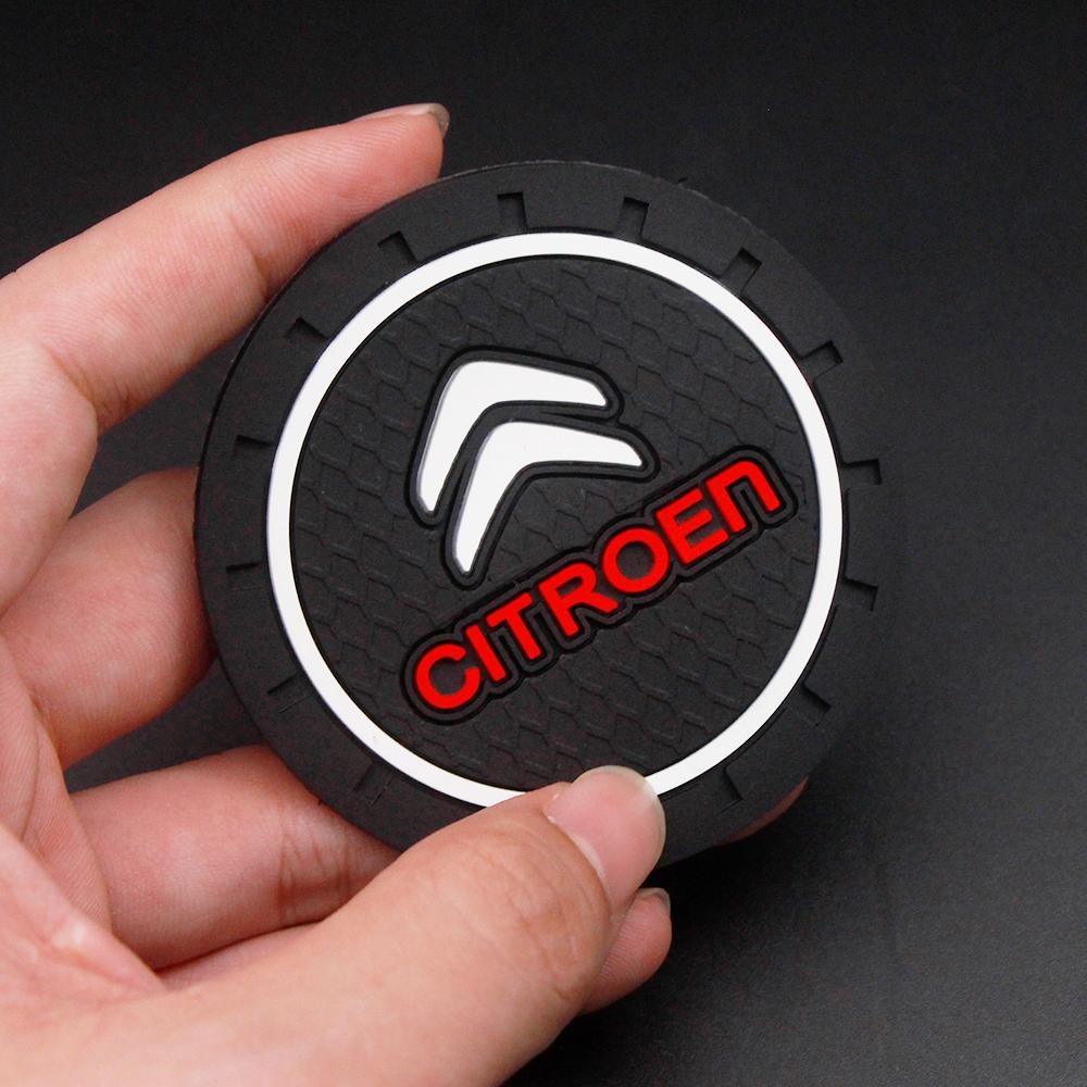 PVC Car Interior Water Coaster For Citroen C4 Cactus C5 C3 Berlingo C2 Aircross C4l Saxo Elysee Xsara Sega Picasso X7 C6