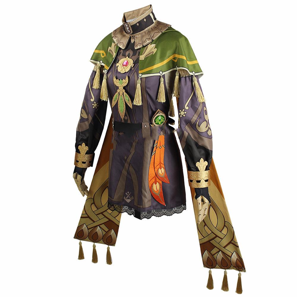 Collei Cosplay Costume Sumeru Dendro Game Uniform Shoes Wig Anime Maid Cosplay Dress Outfit For Women Girls