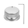 Uxcell Aluminum Potentiometer Universal Volume Tone Control Knob with Arrow Indicator for Guitar and Silver Knob, 1/4" (6mm) Bass, 13/16"