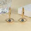 Fashion Classic Devil's Eye Pendant Hoop Earrings Female Jewelry