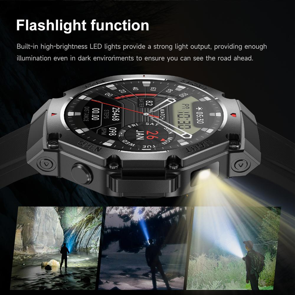 Новые Смарт-часы с GPS для спорта Мужские PK Amazfit T-Rex 3 Bluetooth-звонок Умные часы Компас Фитнес на открытом воздухе Монитор здоровья Браслет