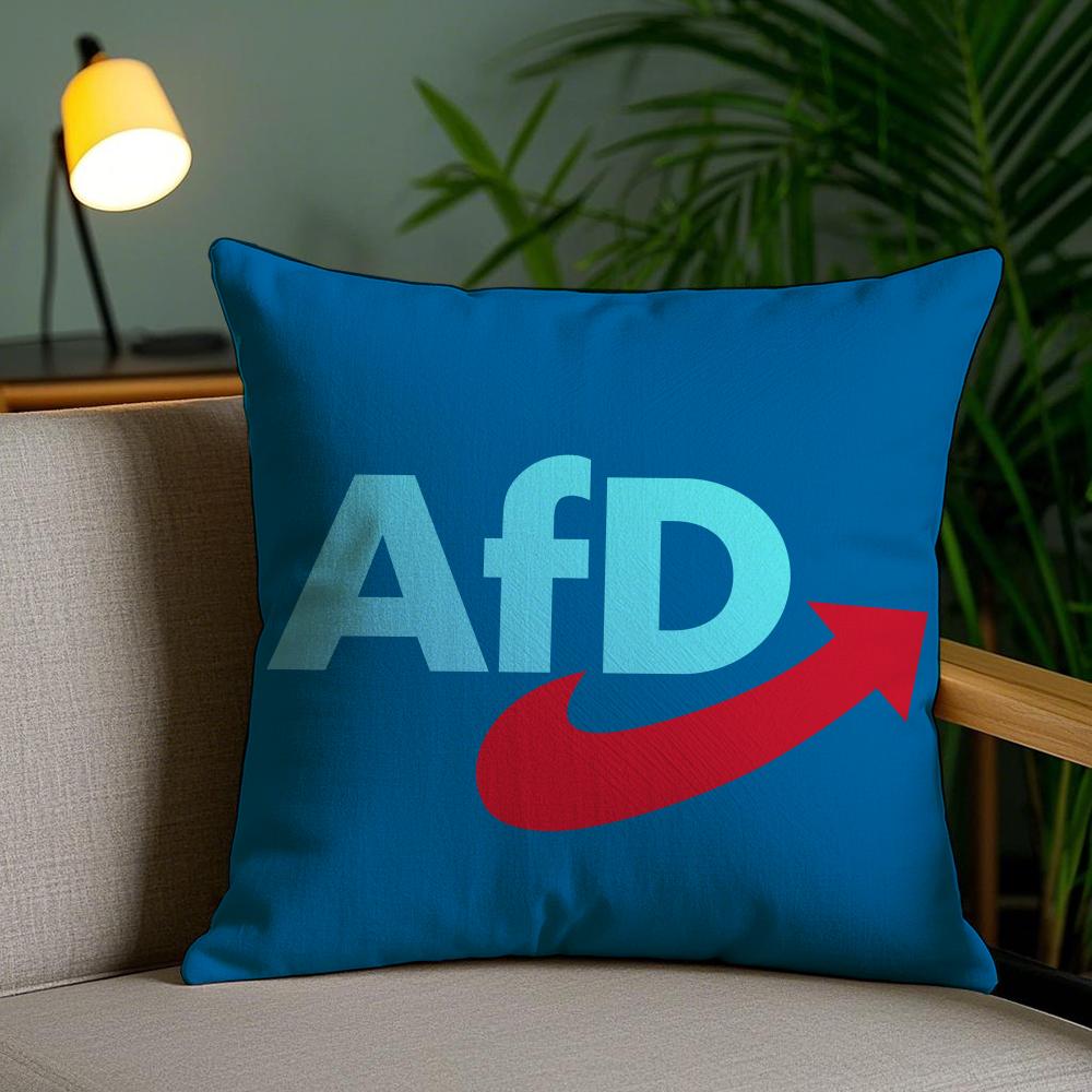 Альтернативная наволочка Afd Germany Плюшевая ткань Мягкая Двусторонняя печать Невидимая молния Чехол для диванной подушки Домашний декор
